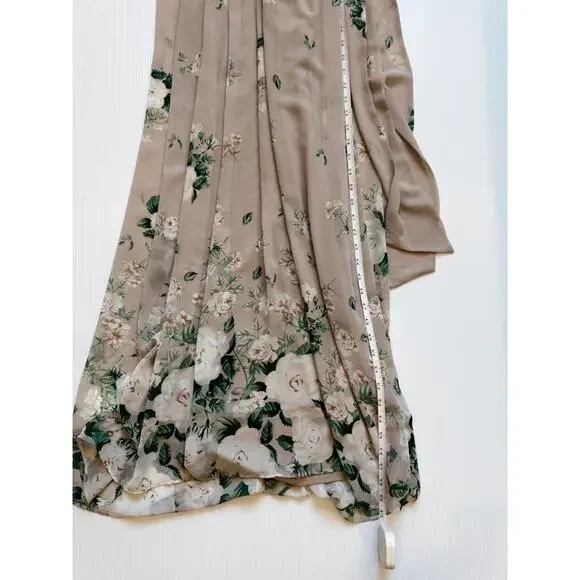 Show Me Your Mumu Floral Maxi Dress Women's Medium Chiffon Coquette Cottagecore - Picture 16 of 16